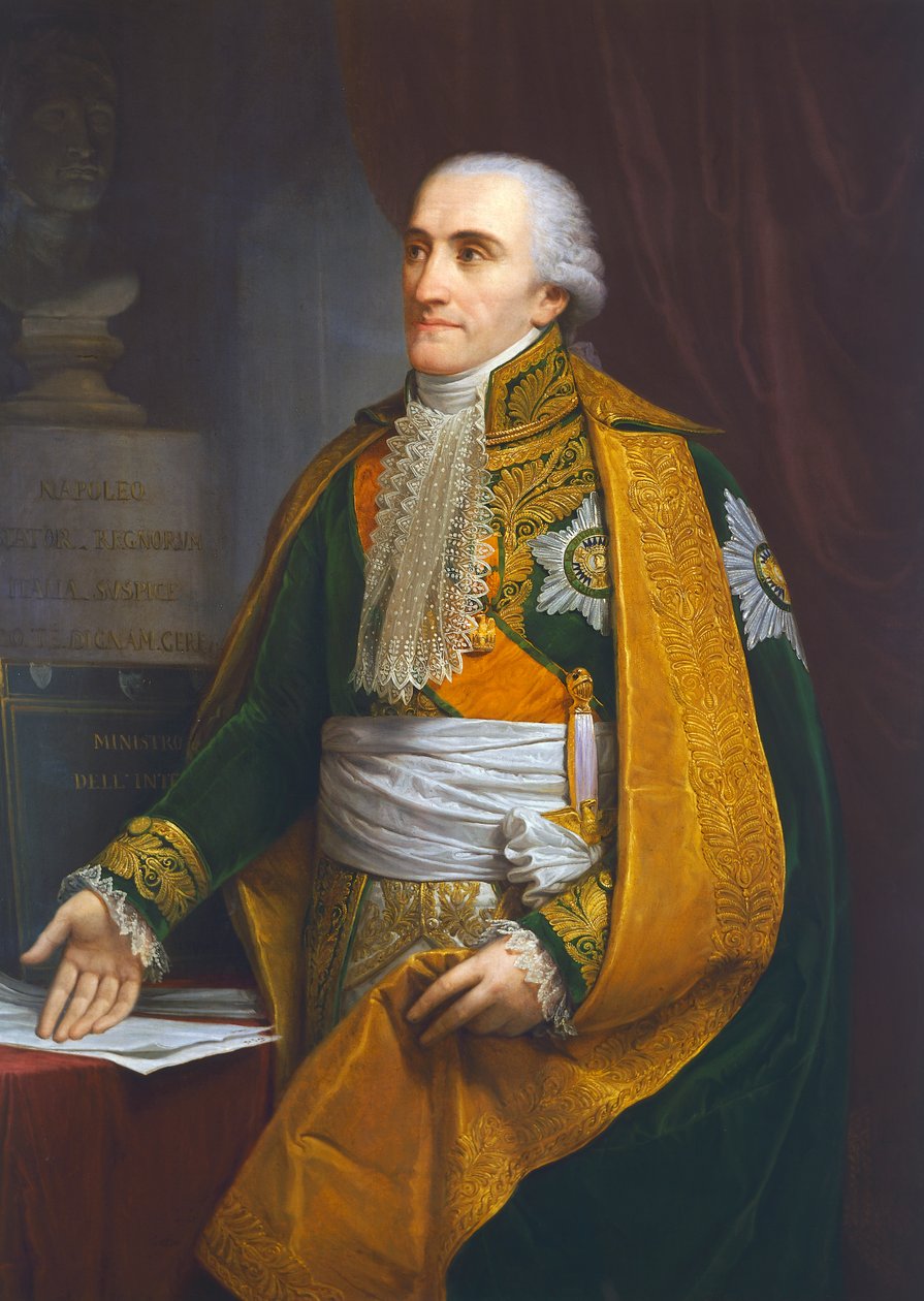 صورة لويجي جوزيبي أربوريو دي جاتينارا (1754-1828) ، ماركيز بريمي ، وزير الداخلية في مملكة إيطاليا ، رسم لأندريا أبياني بواسطة أندريا الأكبر أبياني