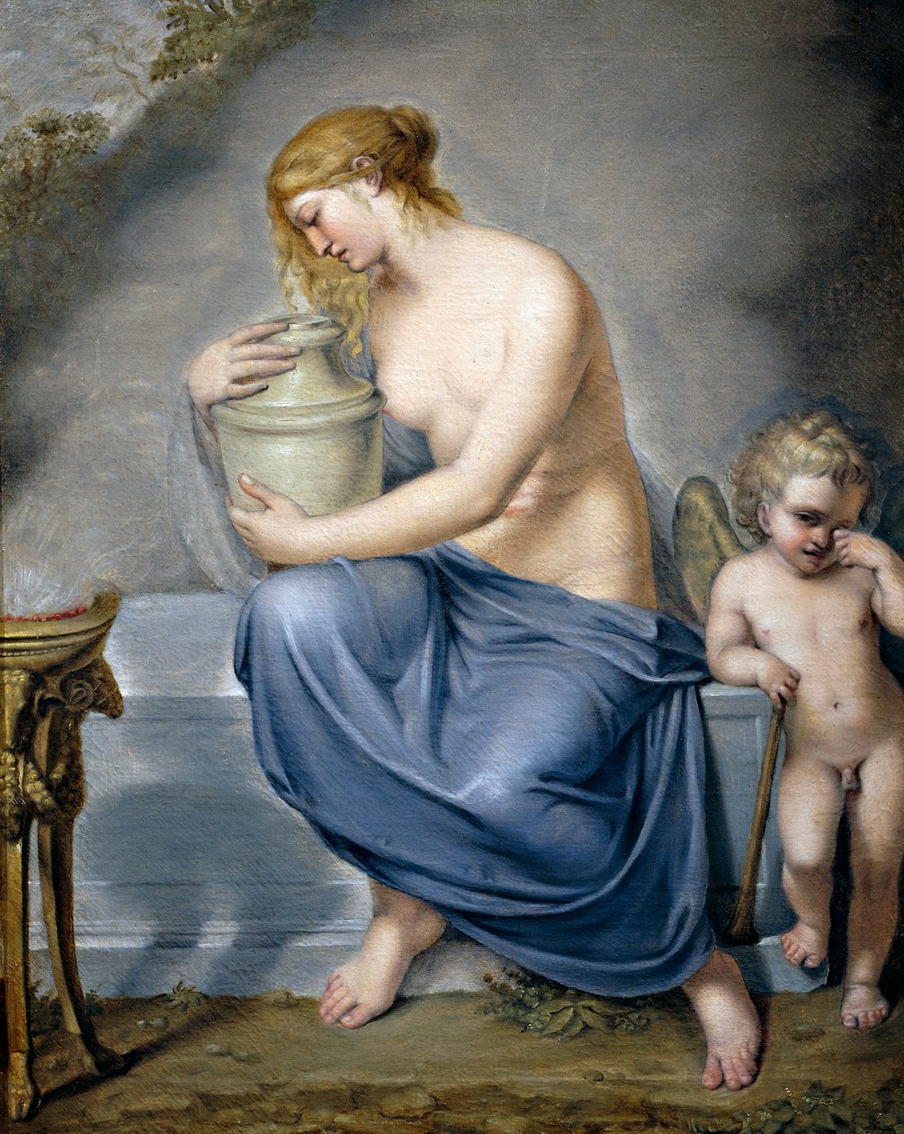 فينوس وغشاء البكارة يبكيان ، حوالي عام 1790 ، منسوب إلى أندريا أبياني (1754-1817) ، زيت على قماش ، 73 × 58 سم بواسطة أندريا الأكبر أبياني