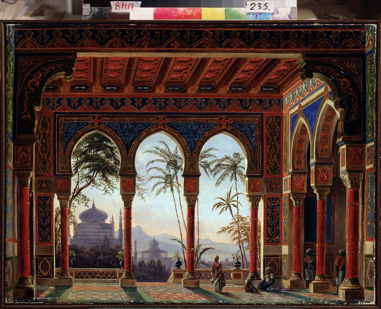 تصميم مسرحي لأوبرا رسلان وليودميلا بواسطة إم جلينكا - رسم أندرياس ليونارد رولر (1805-1891) ، زيت على قماش بواسطة أندرياس ليونارد رولر