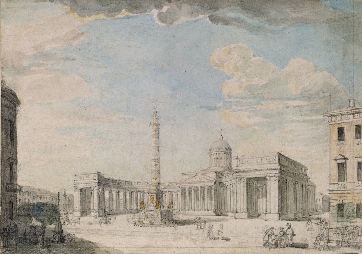 كاتدرائية كازان في سانت بطرسبرغ ، ج. 1800 بواسطة أندريه نيكيفوروفيتش فورونيخين
