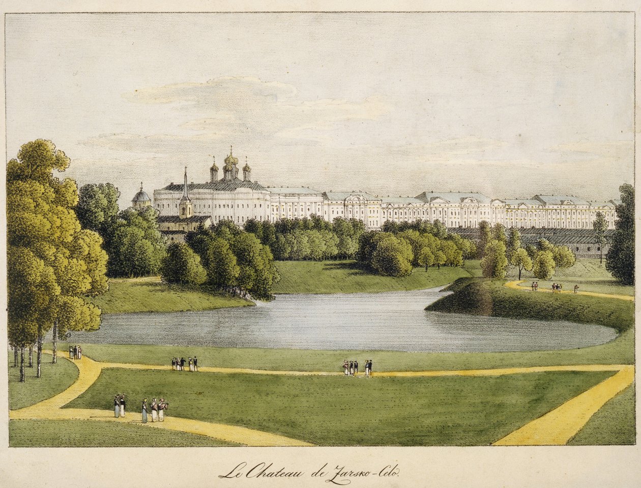 قصر كاترين في Tsarskoye Selo ، 1821-1822 بواسطة أندريه يفيموفيتش مارتينوف