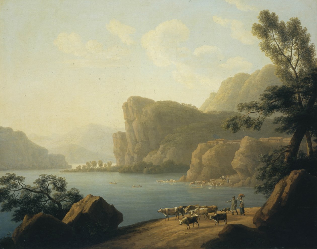 منظر لنهر Selenga في سيبيريا ، 1817 بواسطة أندريه يفيموفيتش مارتينوف