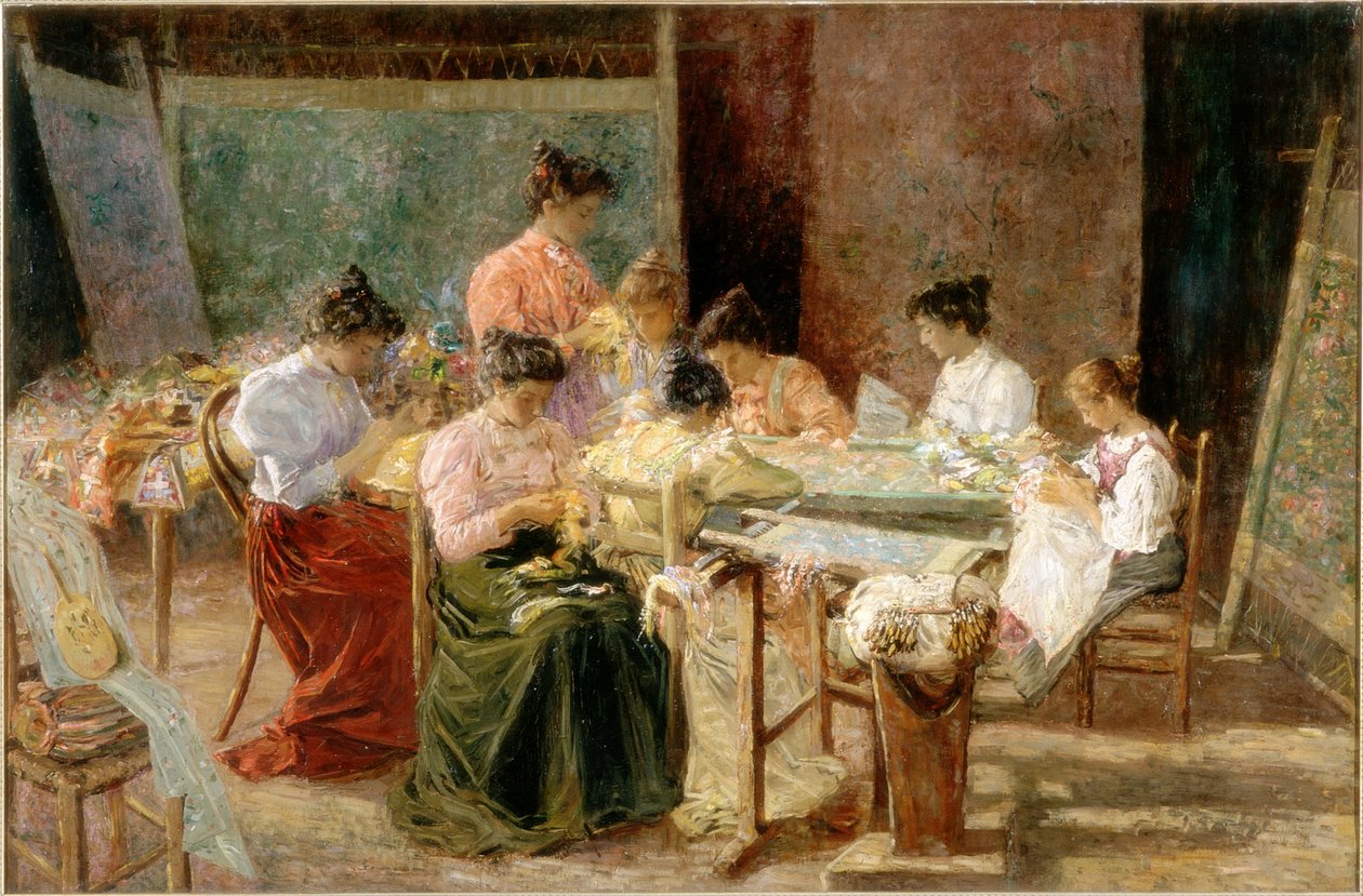 صناع التطريز البندقية ، c.1905 بواسطة أندرو كولي