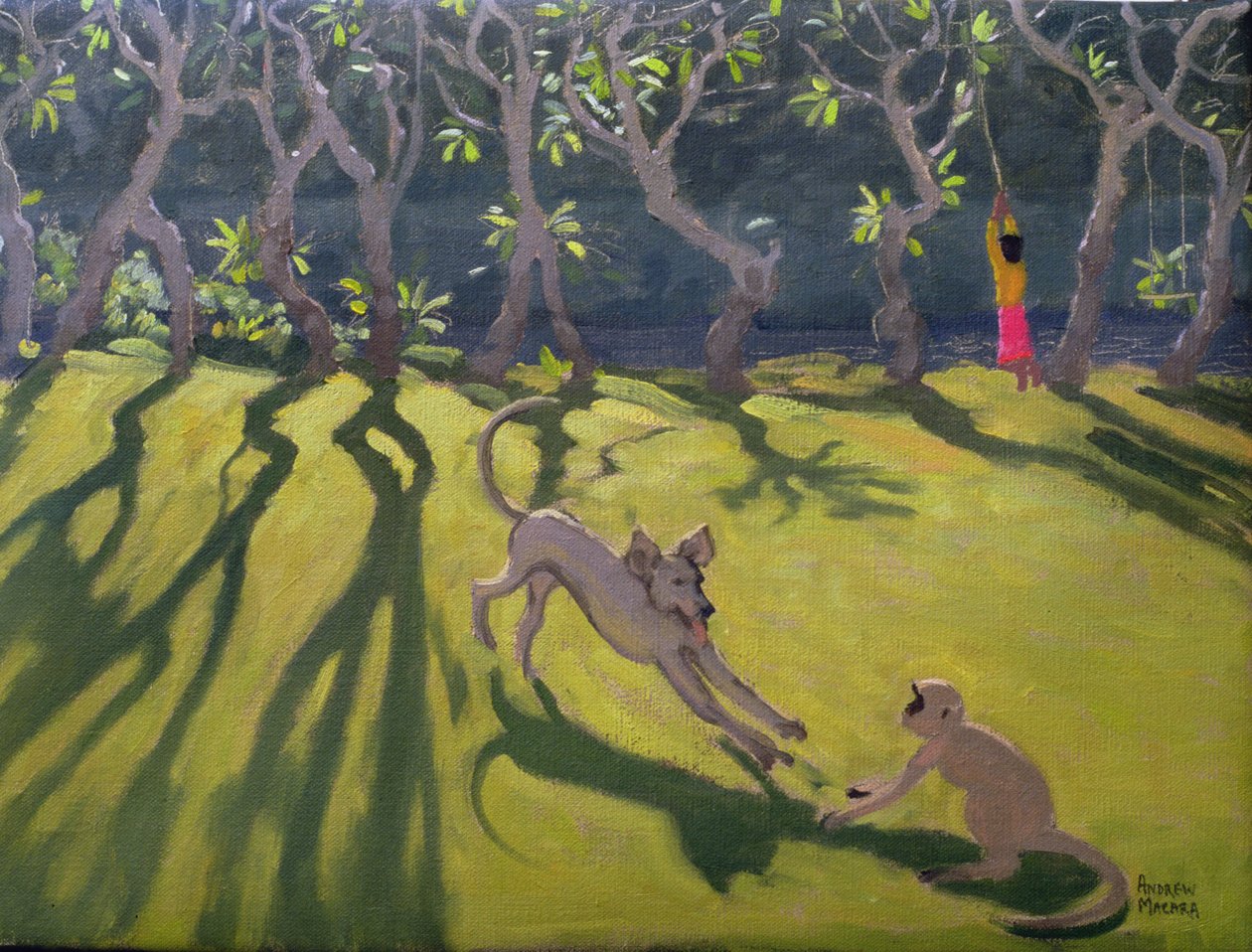 Dog and Monkey، Sri Lanka، 1998 بواسطة أندرو ماكارا