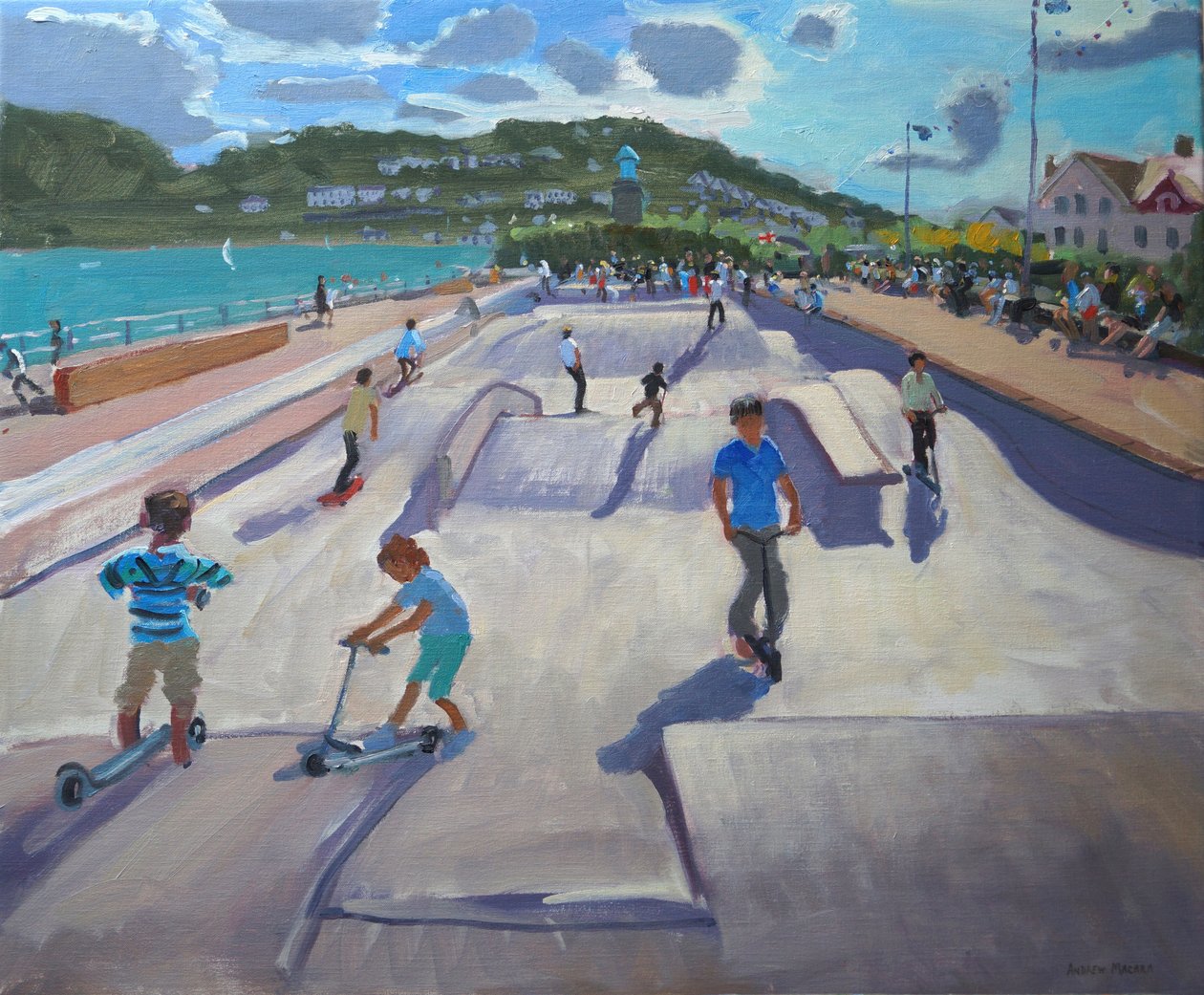 Skateboaders ، Teignmouth ، 2012 بواسطة أندرو ماكارا