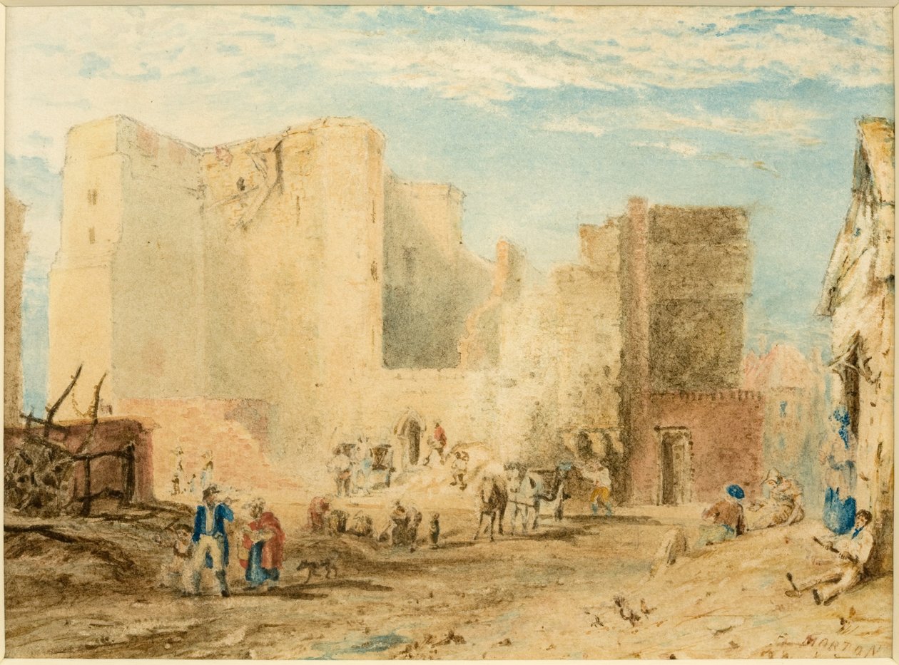 هدم البوابة الجديدة ، نيوكاسل أبون تاين 1823 (حبر) بواسطة أندرو مورتون