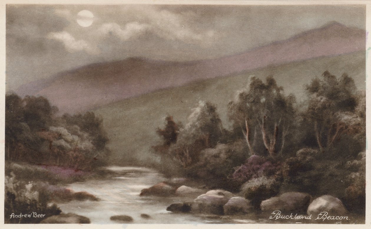 دارتمور: منارة باكلاند (صورة ملونة) بواسطة أندرو بير