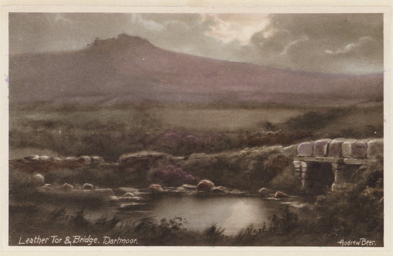 ليذر تور والجسر، دارتمور (صورة ملونة) بواسطة أندرو بير