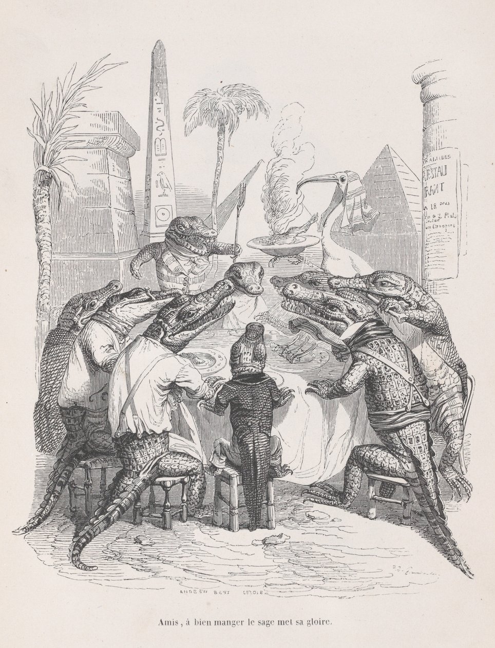 أيها الأصدقاء الحكيم يضع مجده في الأكل الجيد من المشاهد الخاصة ... ، كاليفورنيا. 1837-47. بواسطة أندرو بست ليلوار