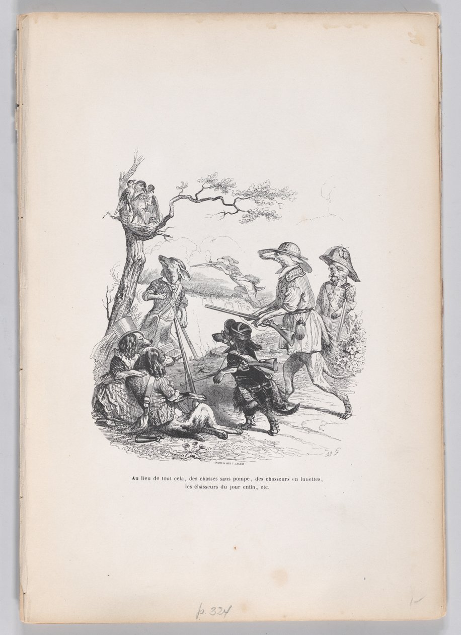بدلاً من كل هذا ... من مشاهد من الحياة الخاصة والعامة للحيوانات ، كاليفورنيا ... ، كاليفورنيا. 1837-47. بواسطة أندرو بست ليلوار