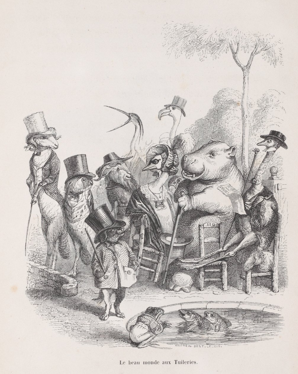 عالم التويلري الجميل من مشاهد من الحياة الخاصة والعامة في ... ، كاليفورنيا. 1837-47. بواسطة أندرو بست ليلوار