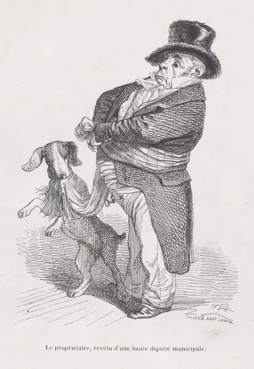 المالك من مشاهد من الحياة الخاصة والعامة للحيوانات ، كاليفورنيا. 1837-47. بواسطة أندرو بست ليلوار
