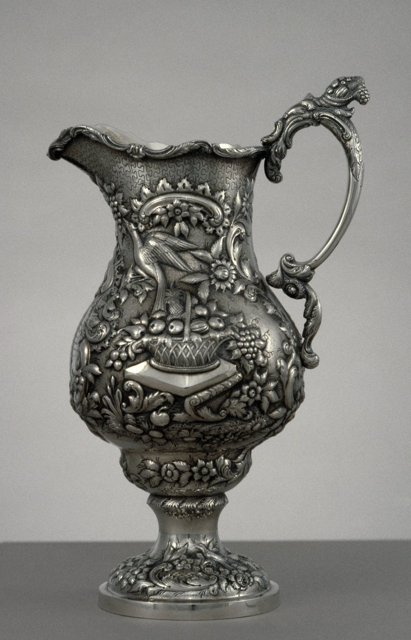 إبريق ، ج. 1853 (فضة) بواسطة أندرو اليكوت وارنر