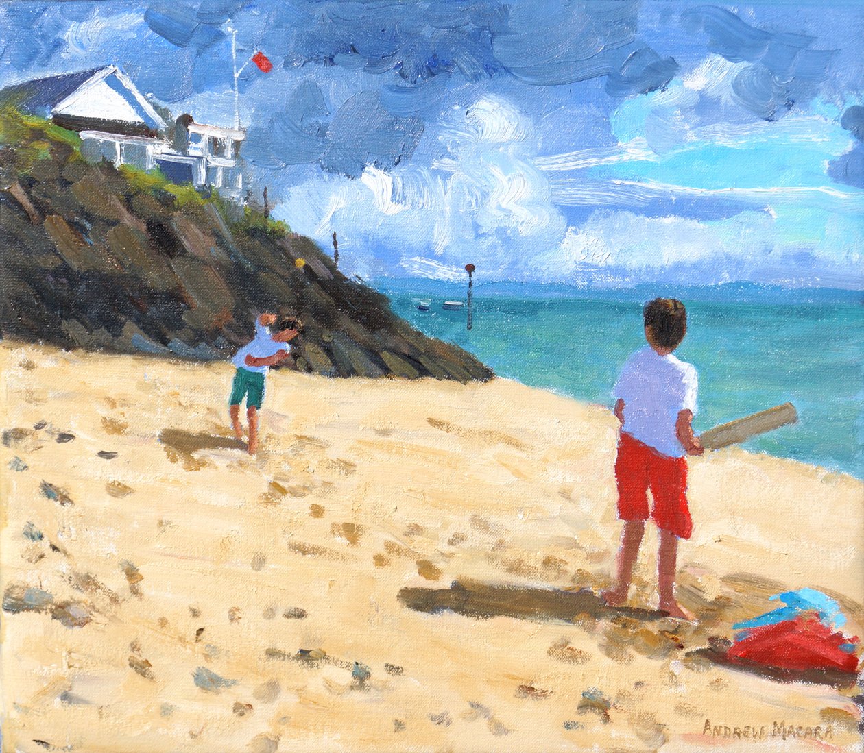 البولينج والضرب ، Abersoch ، 2015 ، بواسطة أندرو ماكارا