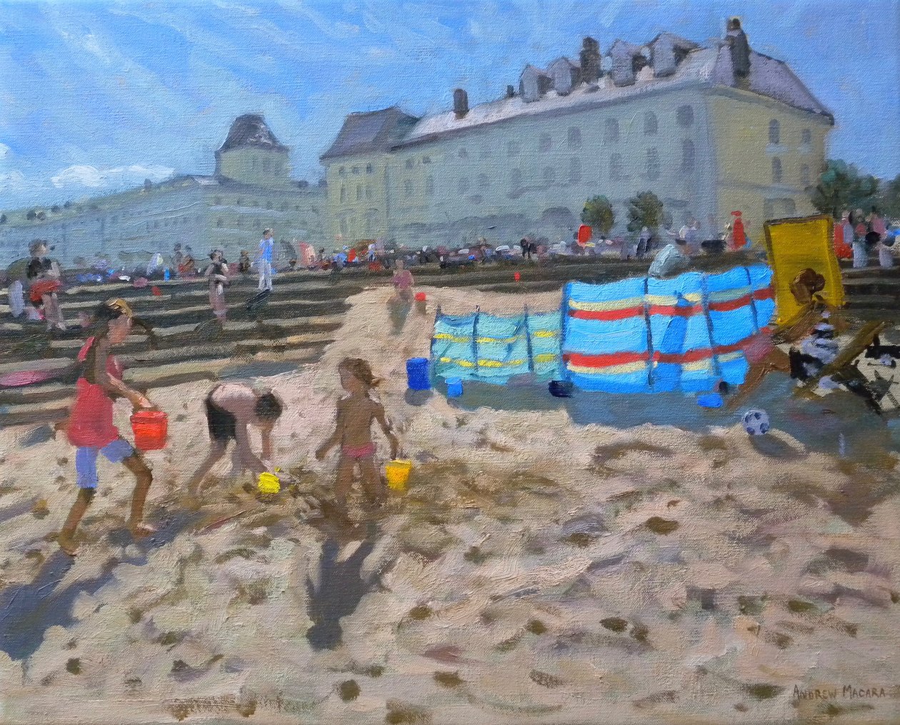 اللعب في الرمال ، Llandudno. 2010 بواسطة أندرو ماكارا