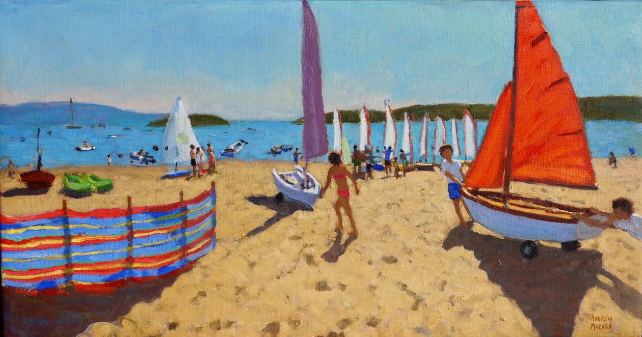 دفع القارب ، Abersoch ، 2016 ، بواسطة أندرو ماكارا