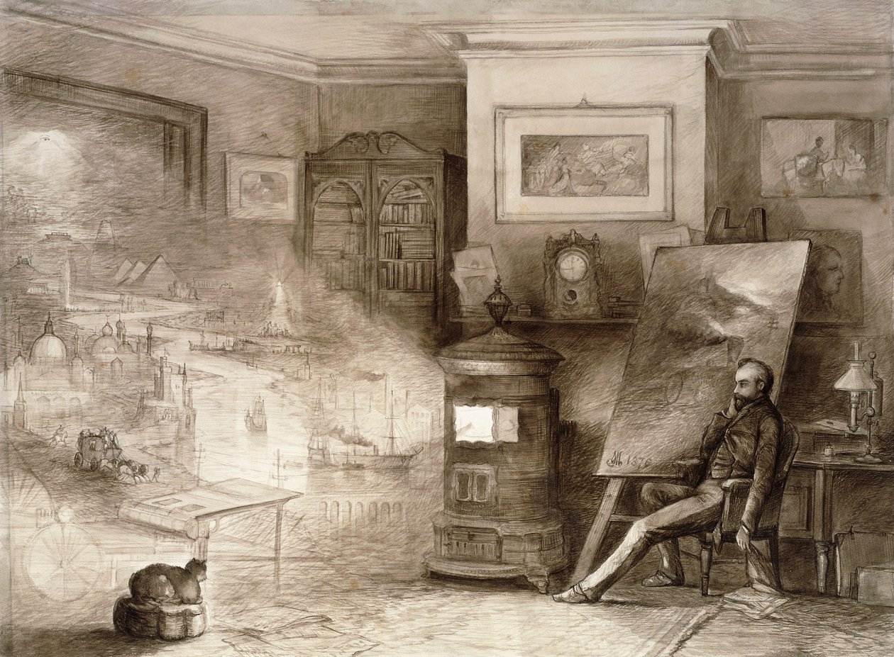 تأملات المساء ، The Tide of Time ، 1876 بواسطة أندرو ميلروز