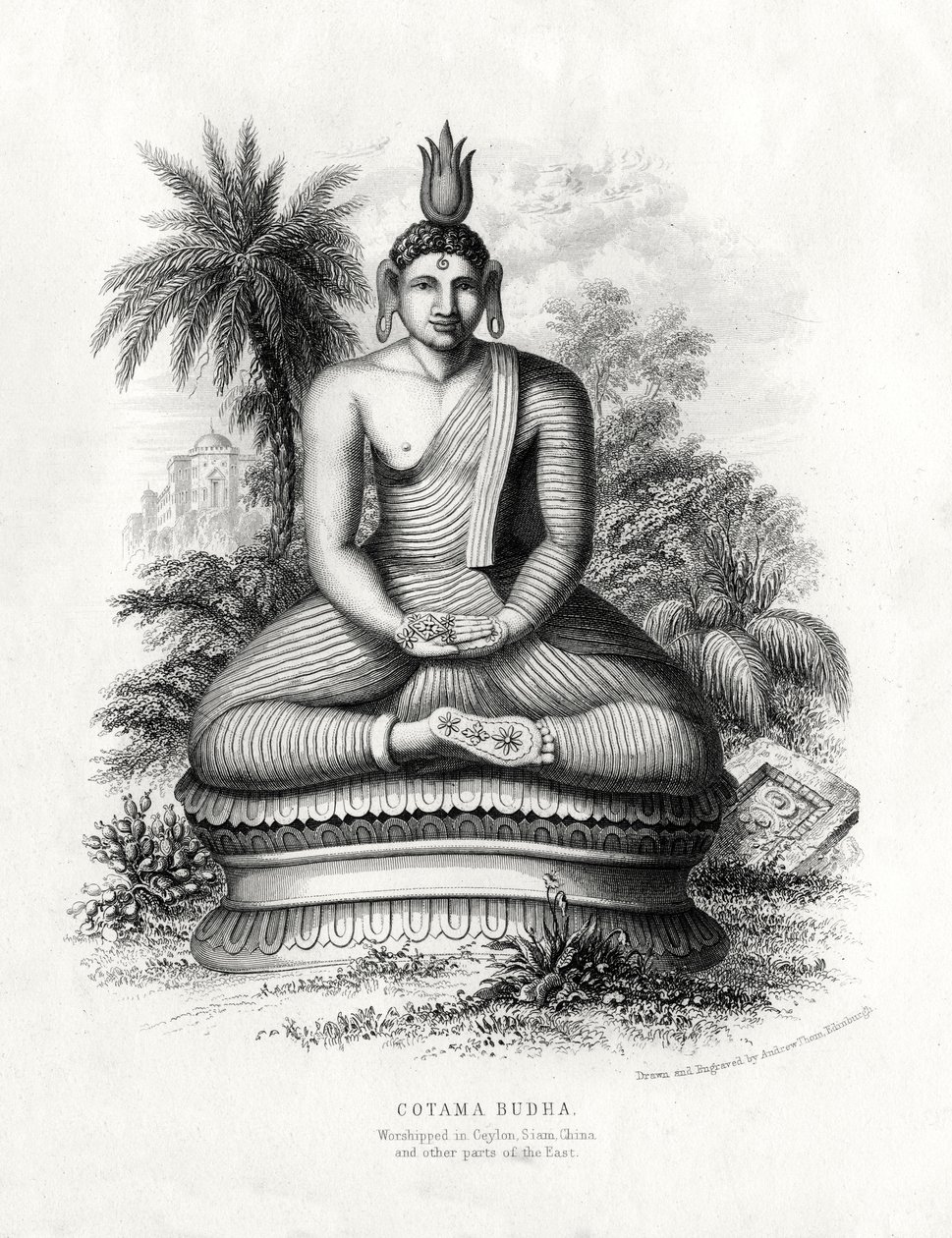 Cotoma Budha ، يعبد في سيلان ، صيام ، الصين ، القرن التاسع عشر بواسطة أندرو ثوم