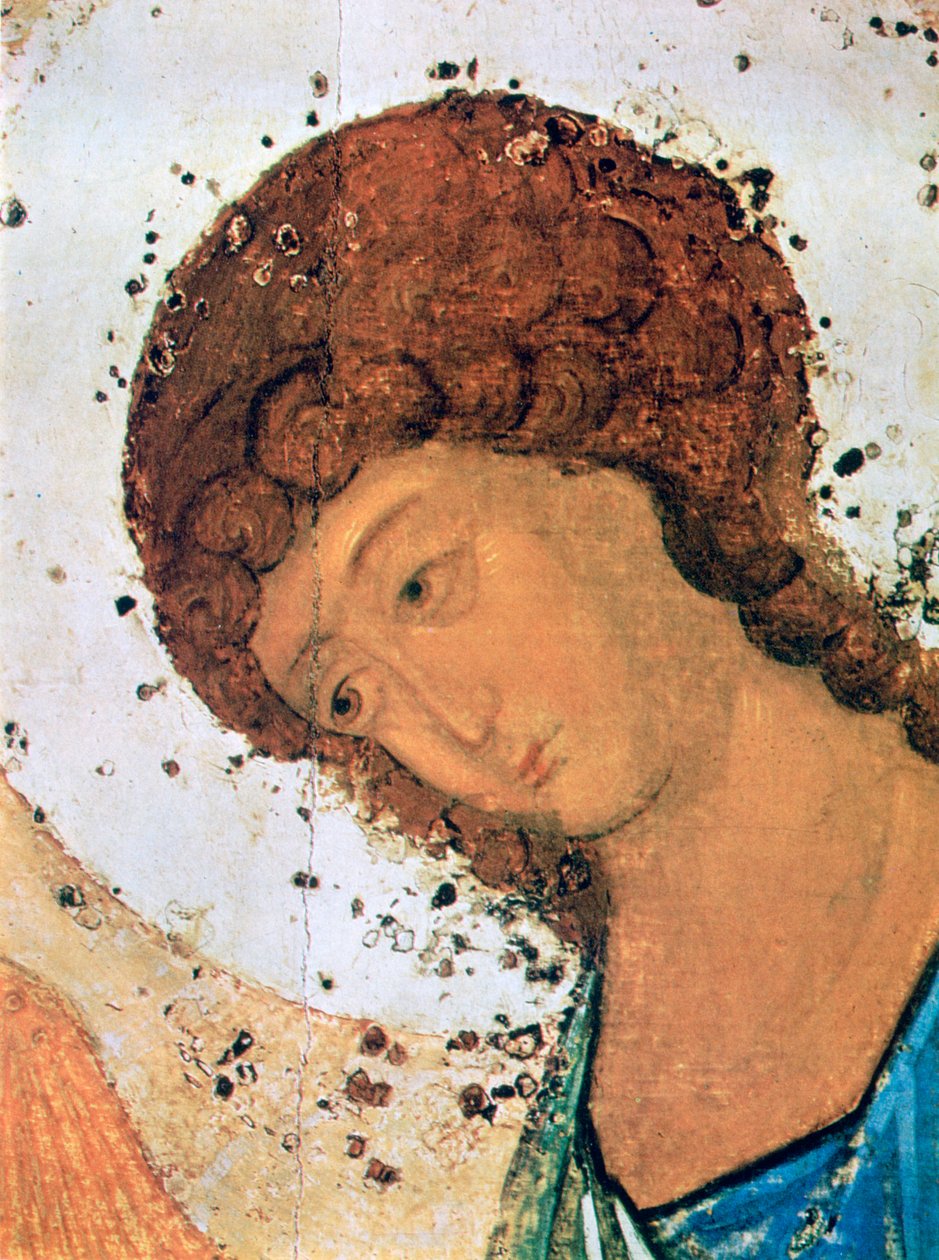 "الثالوث" ، التفاصيل ، 1380-1430 بواسطة أندريه روبليوف