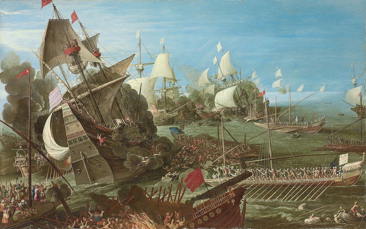 معركة ليبانتو 1622 بواسطة Andries van Eertvelt