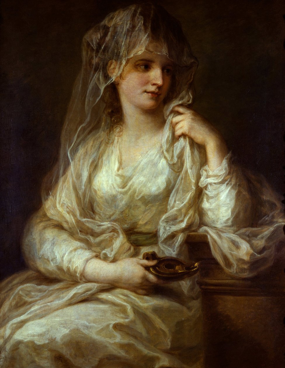 صورة لسيدة كعذراء عذراء - لوحة أنجيليكا (أنجليكا) كوفمان (1741-1807) ، زيت على قماش بواسطة أنجليكا كوفمان