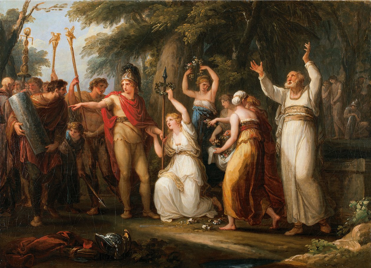 توسنيلدا تتويج هيرمان ، 1785 بواسطة أنجليكا كوفمان