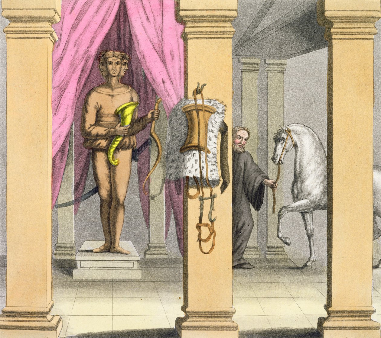 اسطبلات حصان كاليجولا ، Incitata ، c.1800-1818 بواسطة أنجيلو بياسيولي