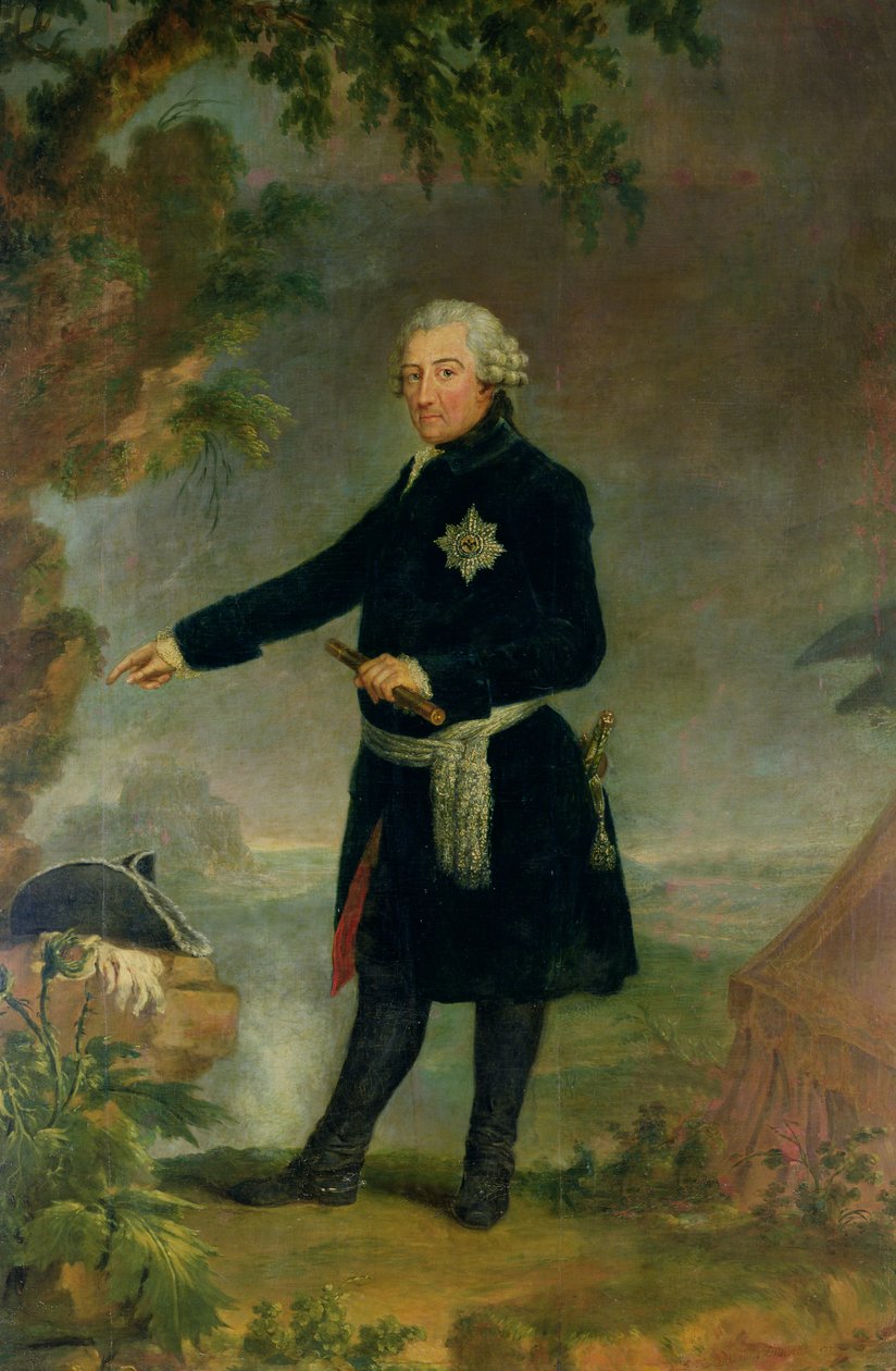 صورة فريدريك الثاني (1712-86) العظيم ، 1772 بواسطة آنا دوروثيا ثيربوش