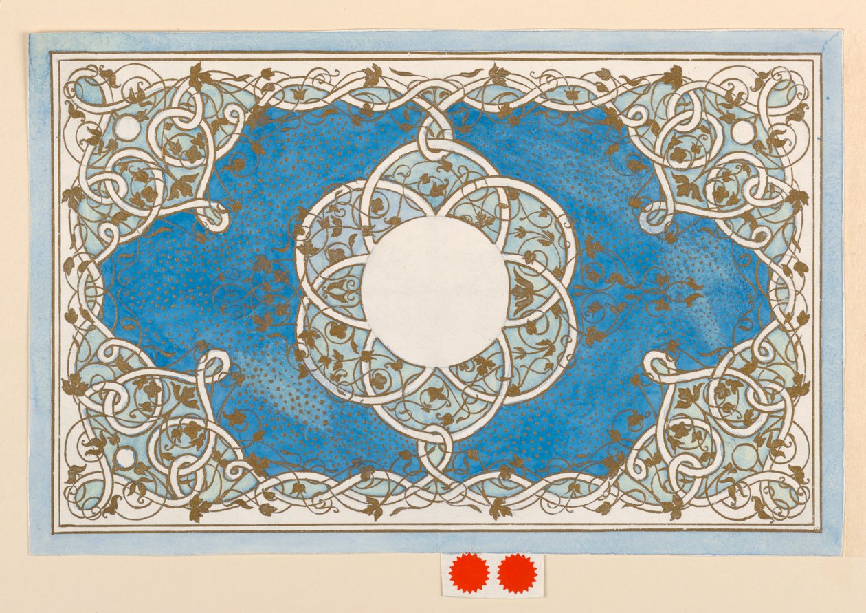رسم ، تصميم غطاء صندوق ، حوالي عام 1894 بواسطة آنا إم دي بول