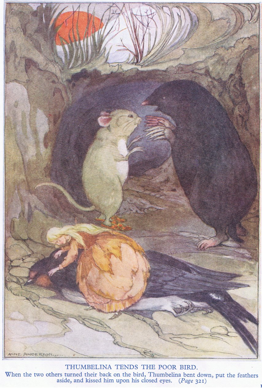 تميل Thumbelina الطائر المسكين بواسطة آن أندرسون