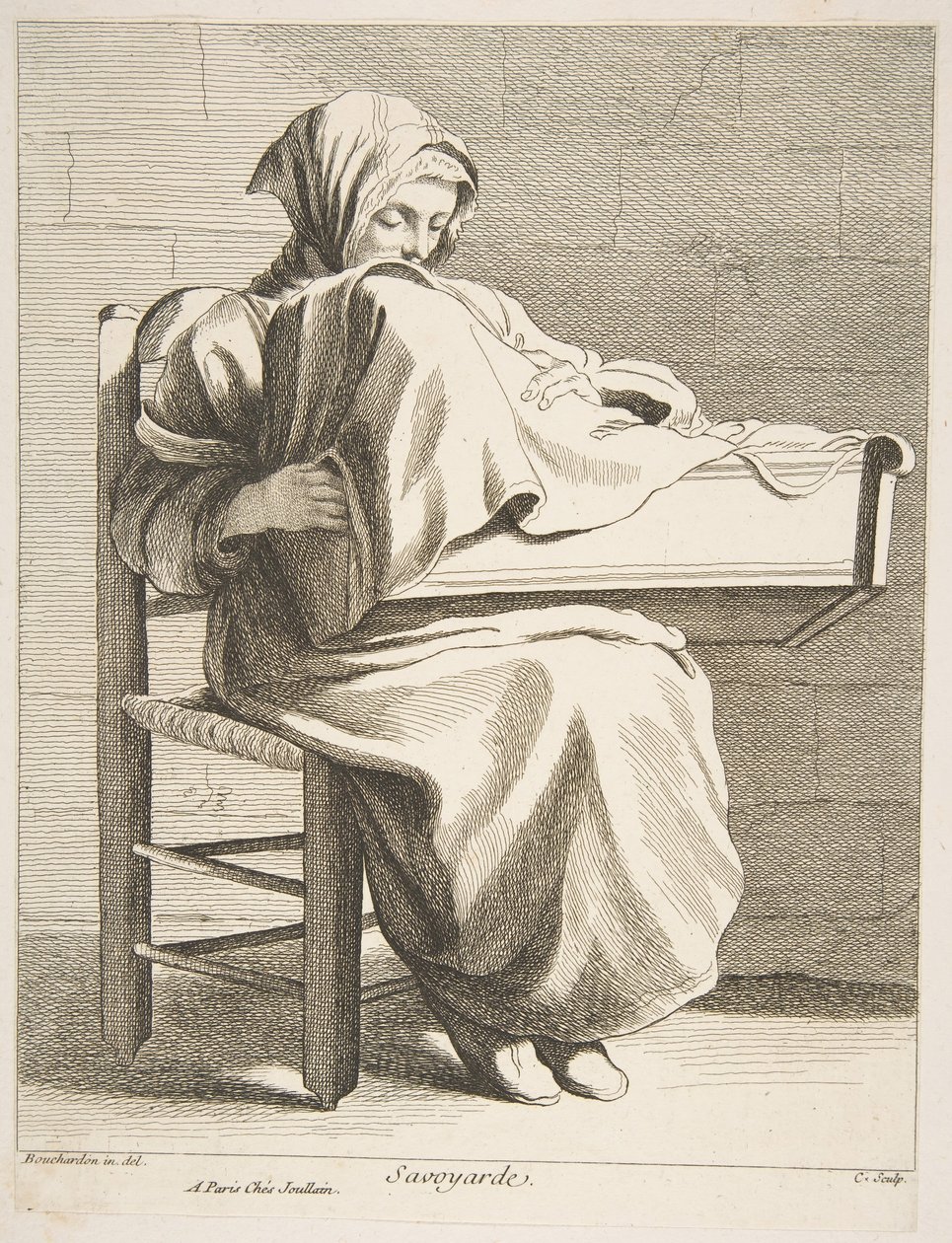 امرأة من سافوي ، 1737. بواسطة آن كلود فيليب دي كايلس