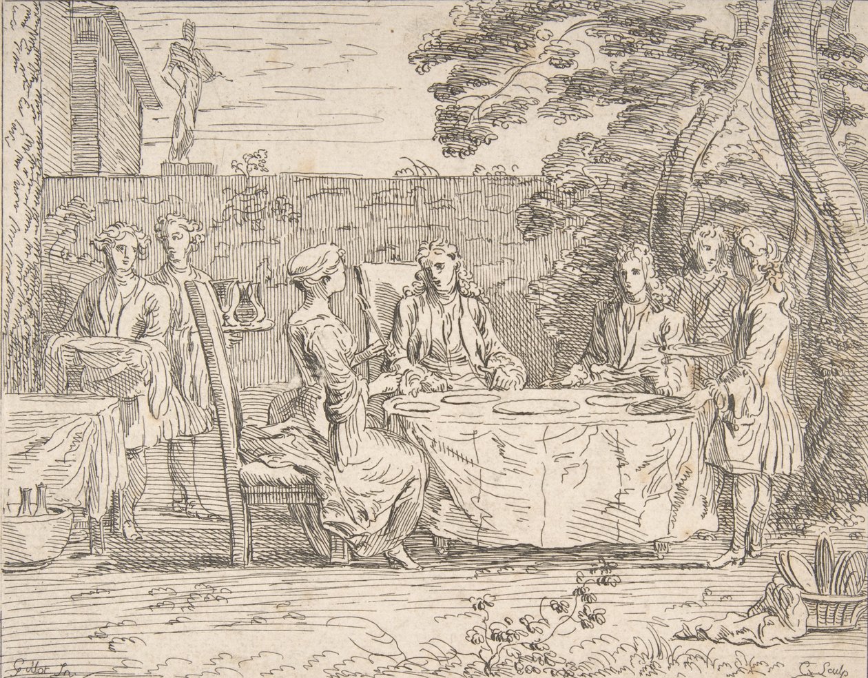 الوجبة المميزة 1725-1765. بواسطة آن كلود فيليب دي كايلس