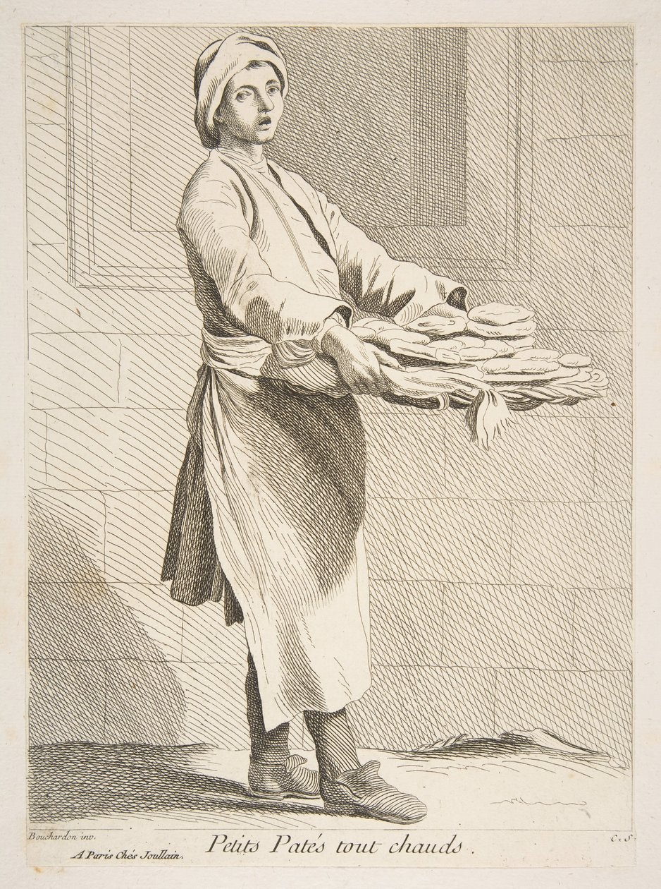 بائع الفطائر ، 1738. بواسطة آن كلود فيليب دي كايلس