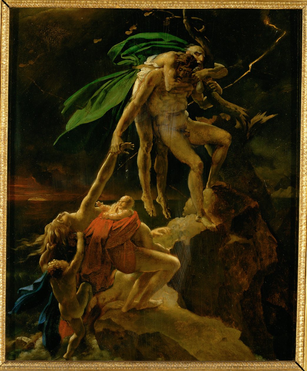 مشهد الطوفان، إيسكيس، صالون 1814 - مشهد من الطوفان ... بواسطة آن لويس جيروديت دي روسي تريوسون