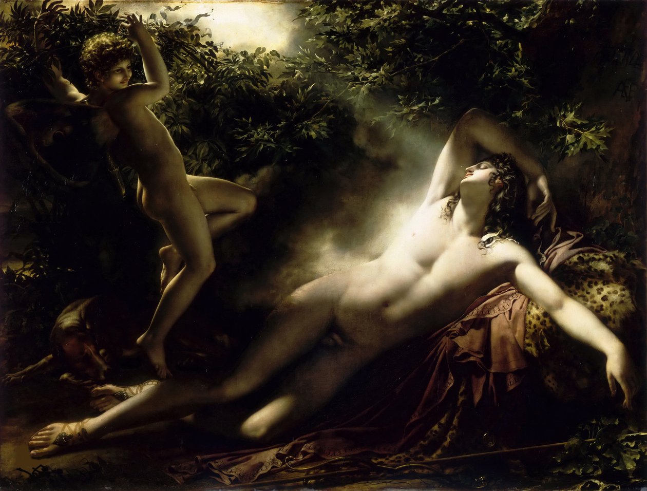 The Sleep of Endymion ، 1791. بواسطة آن لويس جيروديت دي رويسي تريوسون