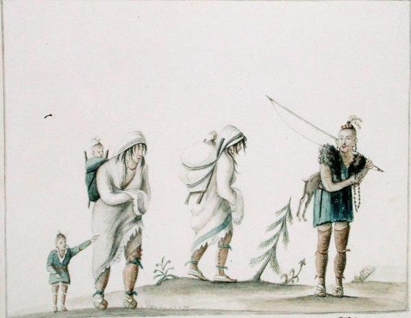 العائلة الهندية ، حوالي 1807 (ألوان مائية على ورق) بواسطة آن مارجريت هايد دي نوفيل