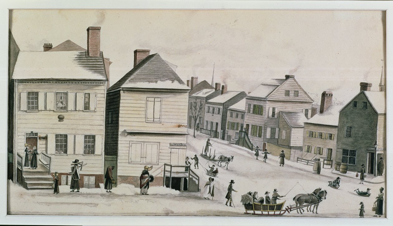 ركن وارن وشارع غرينتش ، 1809 بواسطة آن مارجريت هايد دي نوفيل