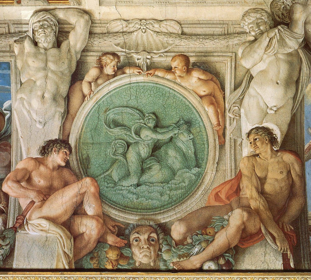 معرض Farnese ، تفاصيل السقف بواسطة أنيبال كاراتشي