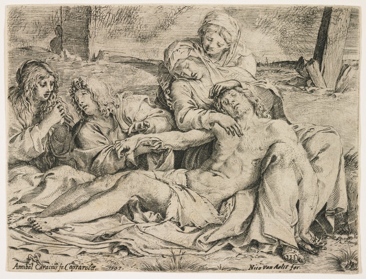 بيتا ، أو المسيح Caprarola ، 1597 بواسطة أنيبال كاراتشي
