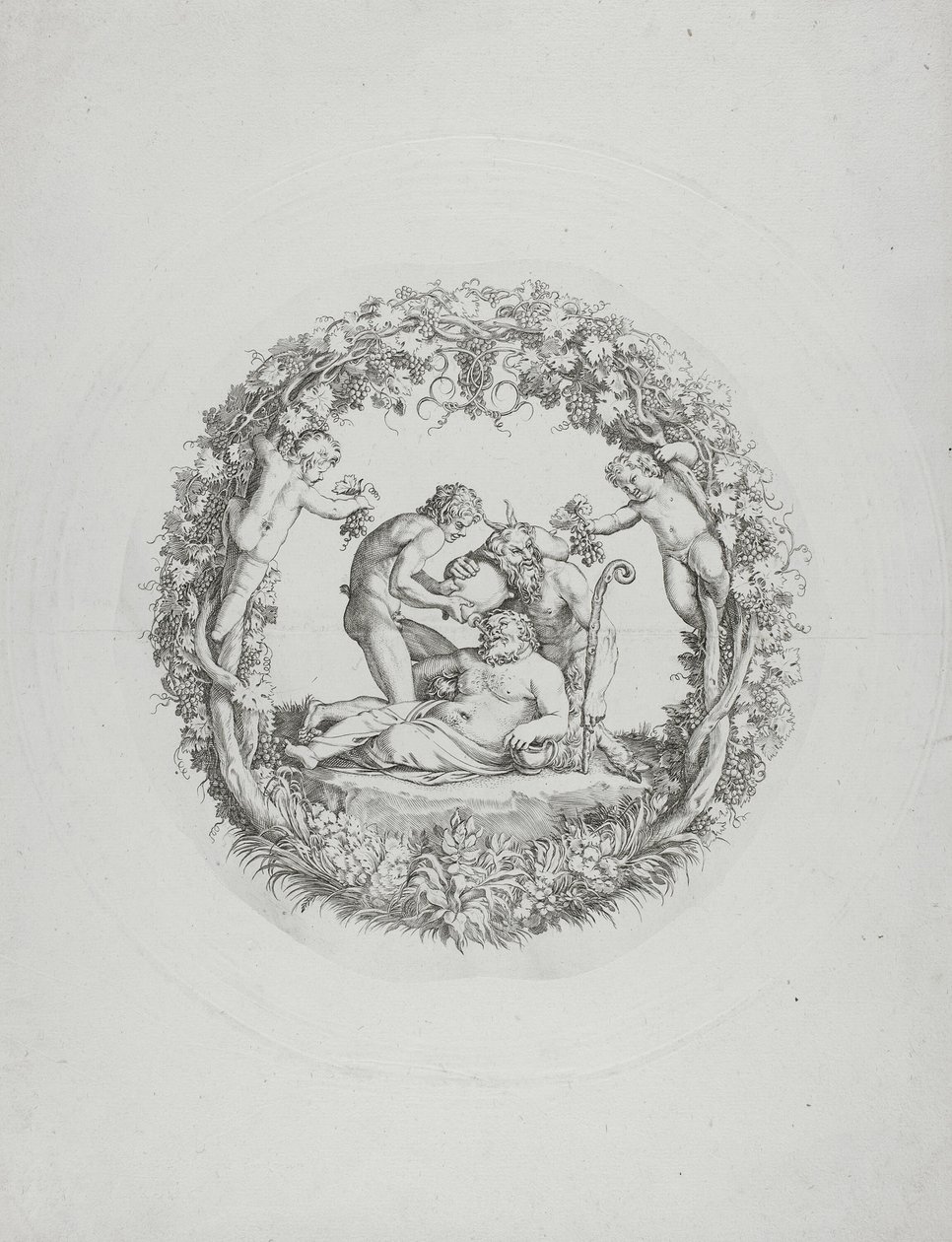 Drunken Silenus ("Tazza Farnese") بواسطة أنيبال كاراتشي