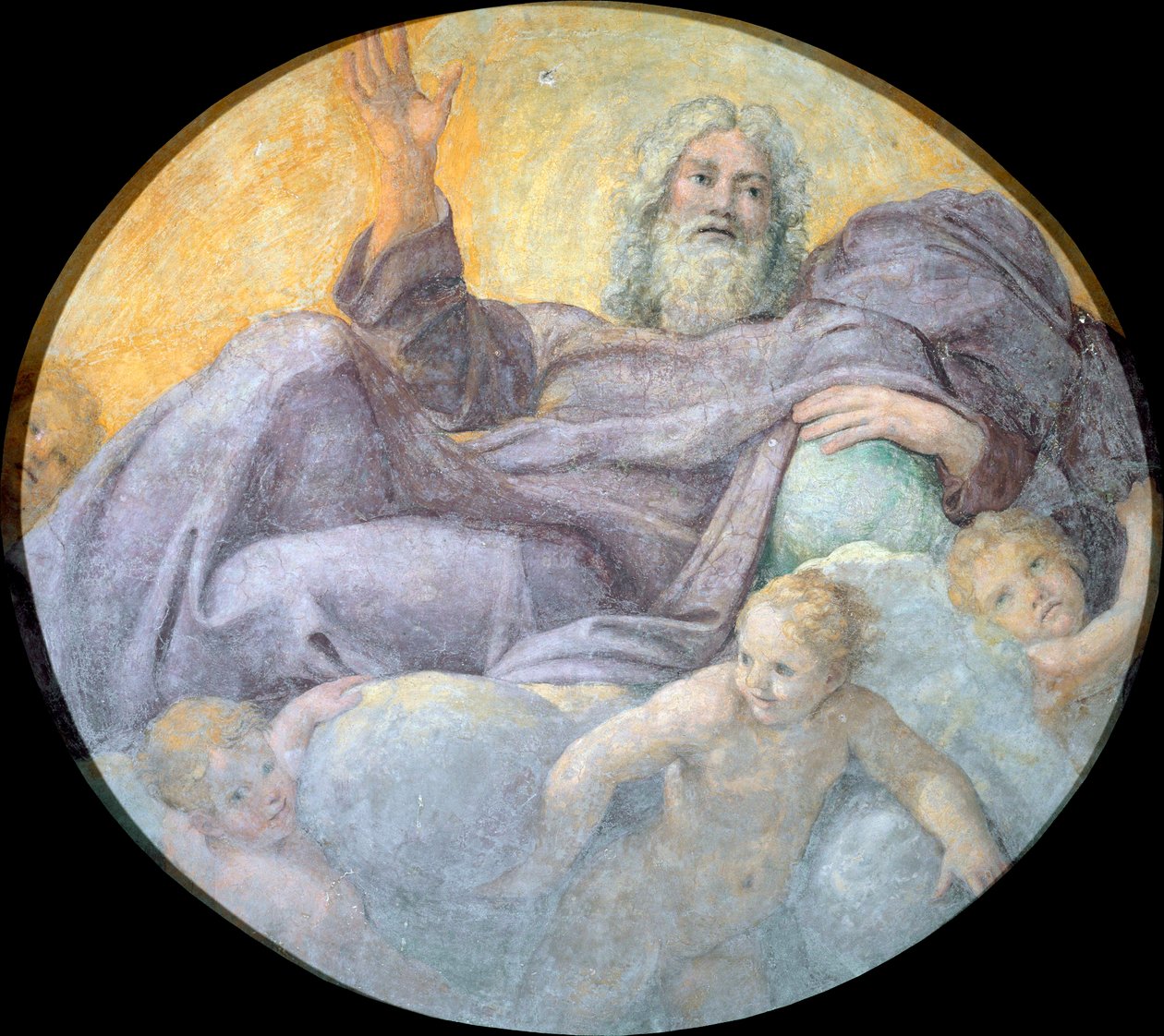 Le pere eternel (الأب الأبدي) - Peinture de Annibale Carracci (Carrache بواسطة أنيبال كاراتشي