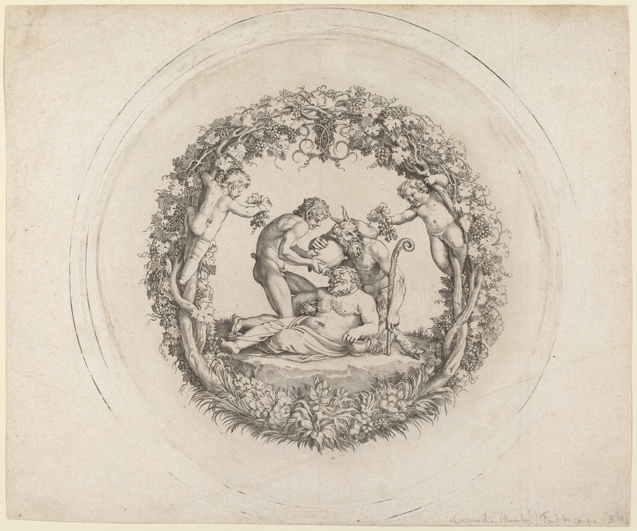 The Drunken Silenus ("The Tazza Farnese") بواسطة أنيبال كاراتشي