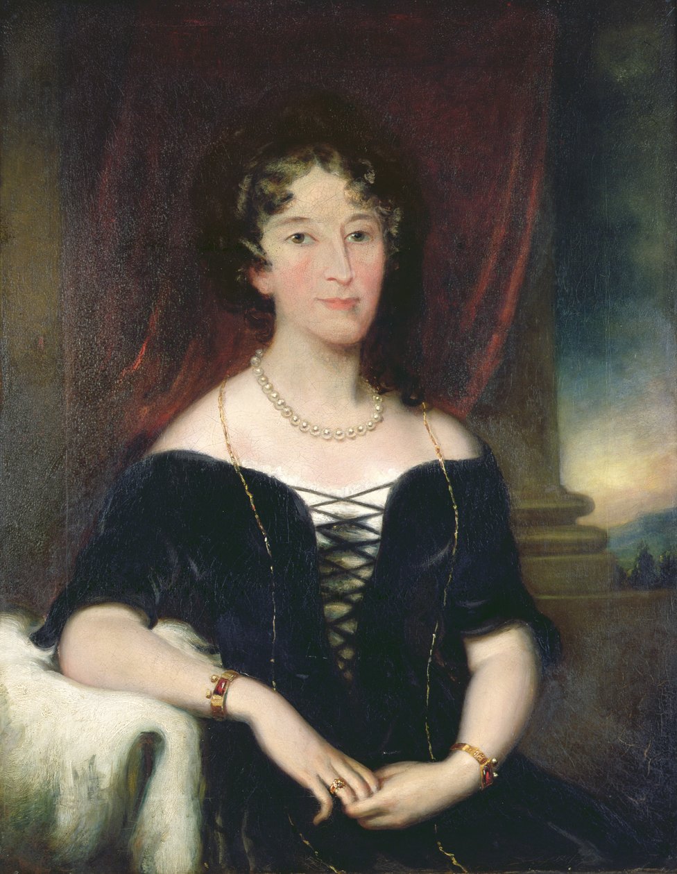 صورة إليزابيث (1766-1850) ، زوجة جون ماكارثر ، المؤسس المشارك لصناعة الصوف الأسترالية ، c.1820 بواسطة غير معروف غير معروف