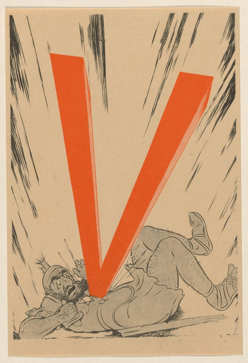 رسوم متحركة معادية لليهود ، كاليفورنيا. 1943-1944 بواسطة مجهول