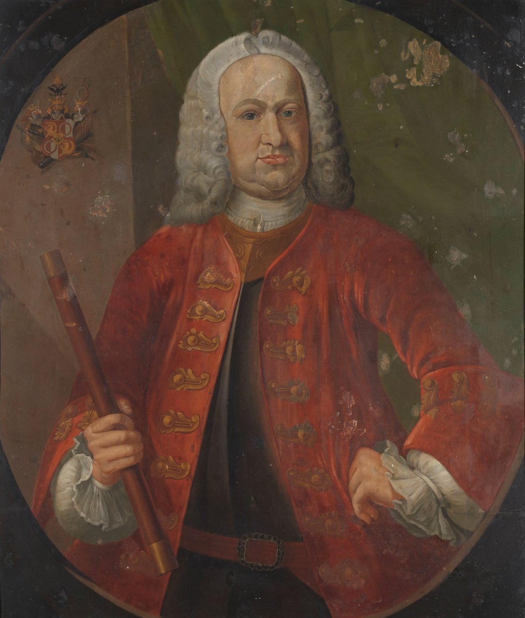 البارون جوستافوس ويليم فان إيمهوف (1743-1750) صورة لجوستافوس ويليم ، البارون فان إمهوف ، الحاكم العام لشركة الهند الشرقية الهولندية بواسطة مجهول