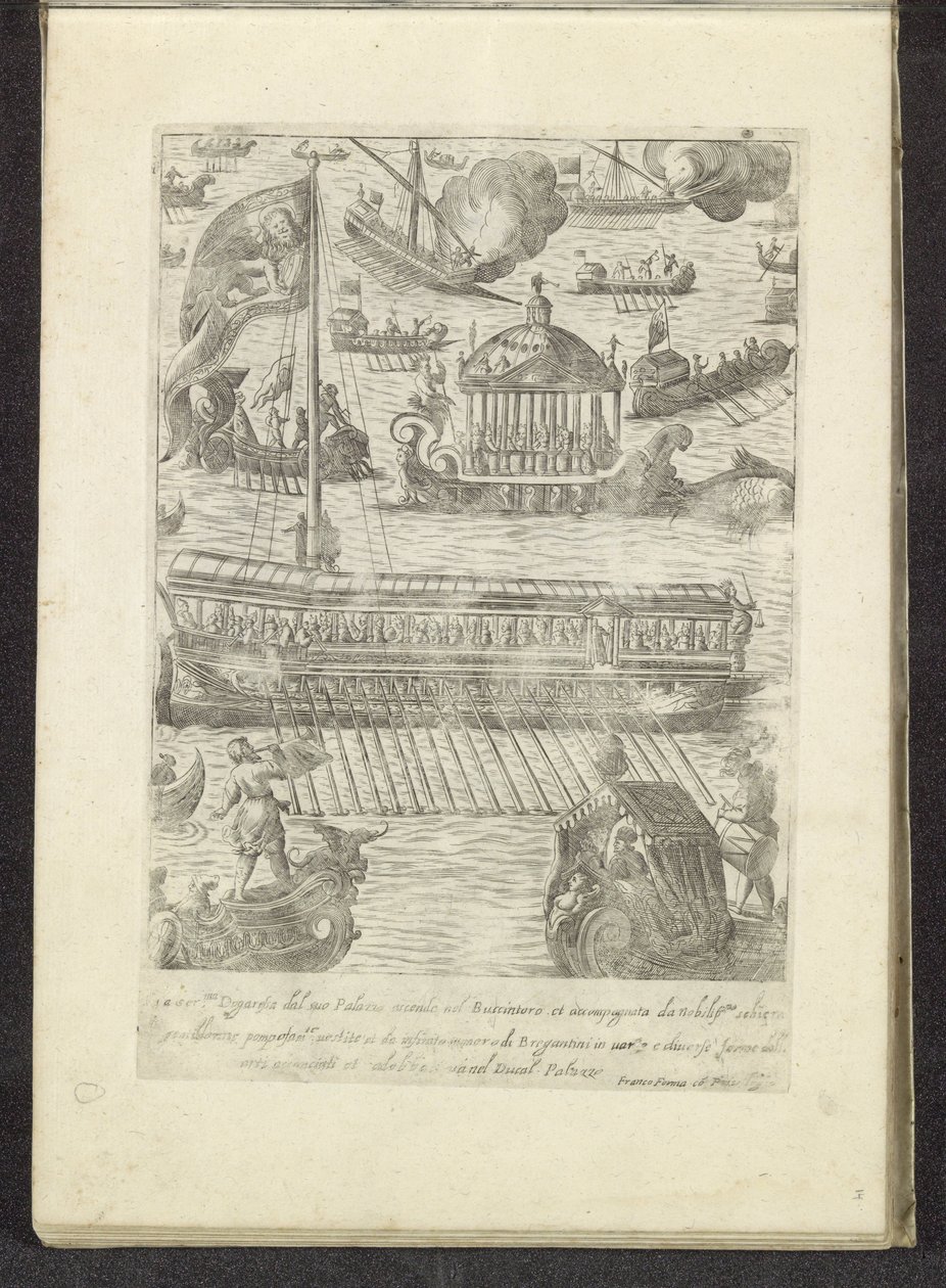 Bucintoro en andere schepen te Venetië Scènes uit het Venetiaanse leven (عنوان المسلسل) Habiti d