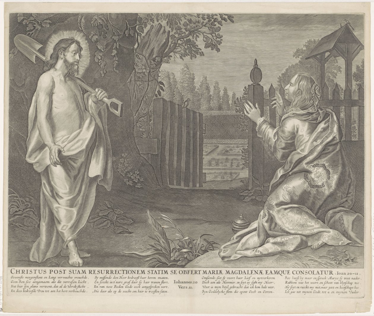 Christus verchicht als tuinman aan Mary Magdalene (لا تلمسني) المسيح بعد قيامته مباشرة يقدم نفسه لمريم المجدلية ويعزيها (العنوان على الشيء) رويال بجبل (عنوان المسلسل) بواسطة مجهول
