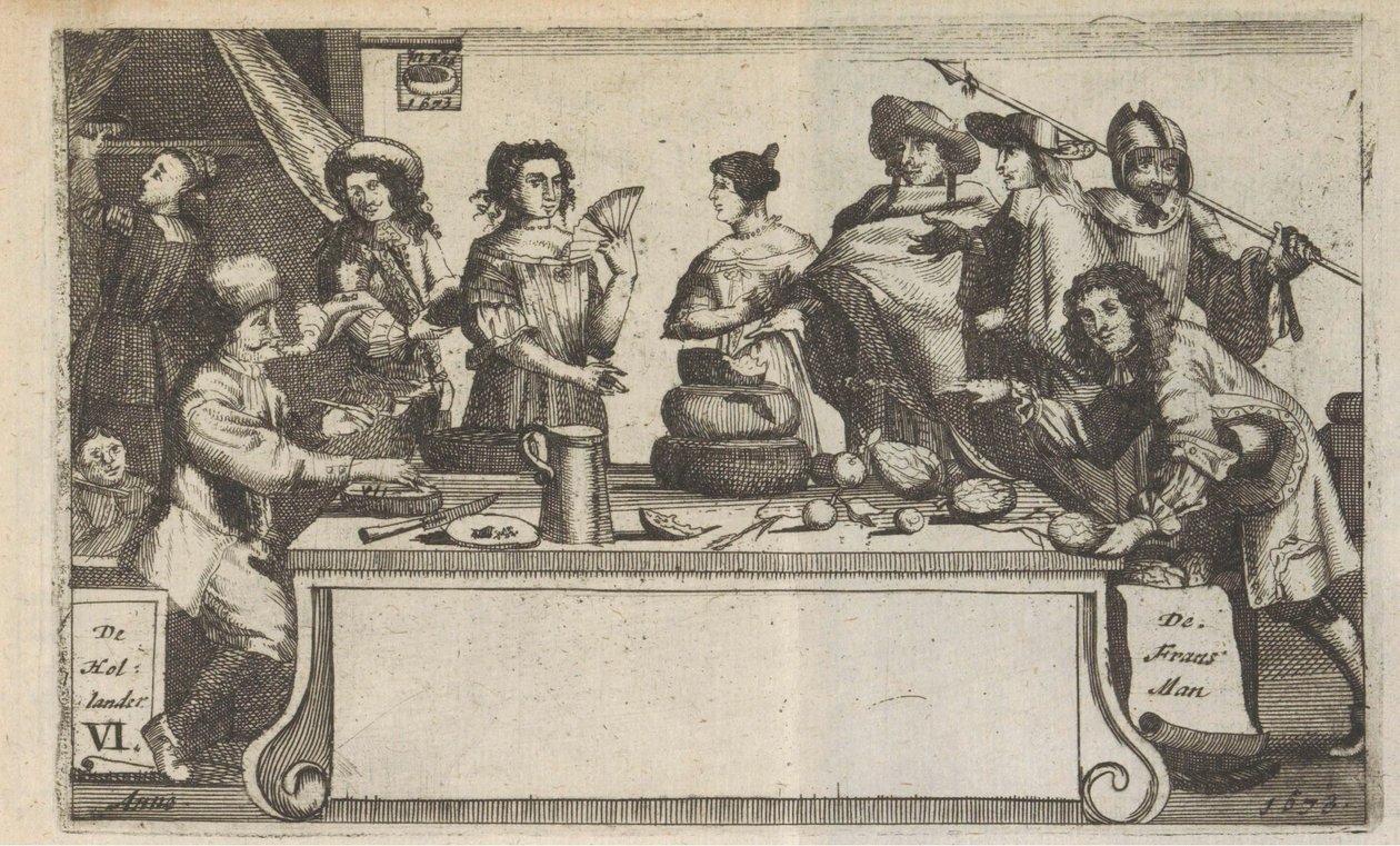 من فرانسمان وهولاندر ، 1673 فرانس مان هولاندر / لو فرانسوا لهولاندوا (العنوان على الجسم) بواسطة مجهول