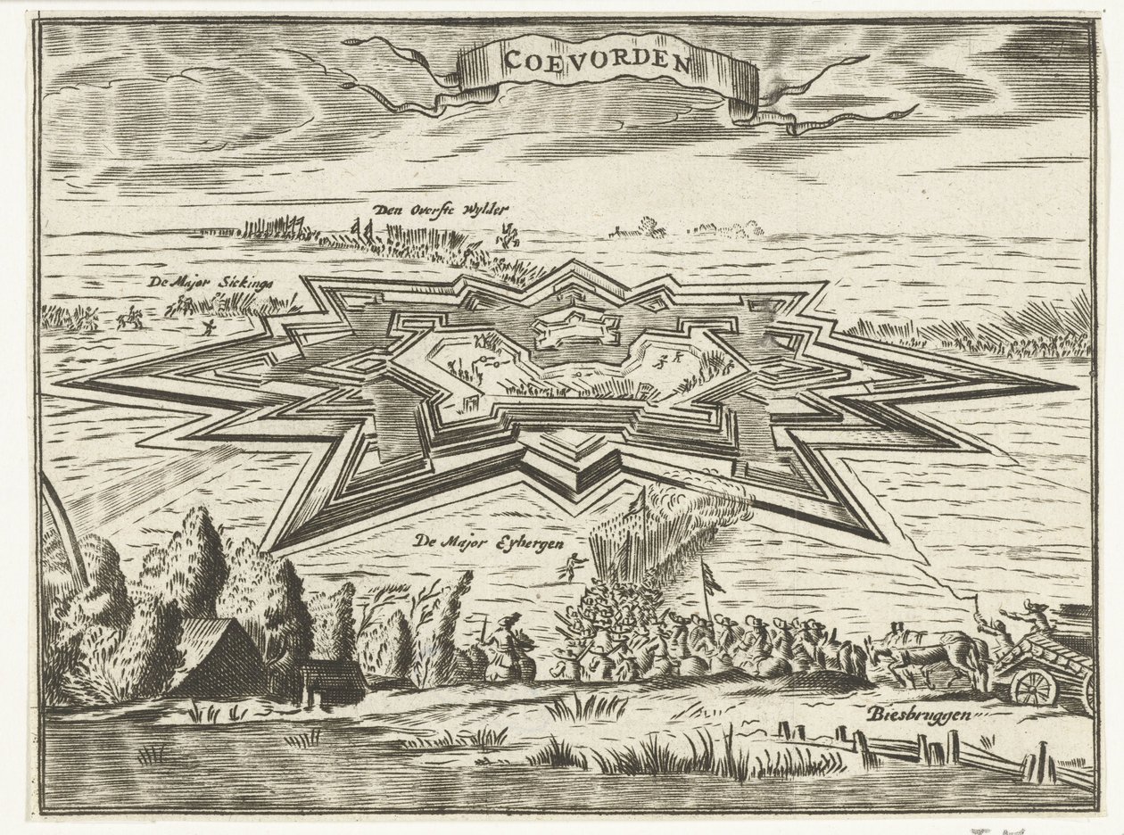 اقتحام Coevorden ، 1672 بواسطة مجهول