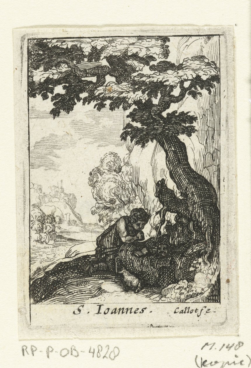التائب يوحنا المعمدان S. Ioannes (العنوان على الكائن) القديسون التائبون (عنوان المسلسل) بواسطة مجهول